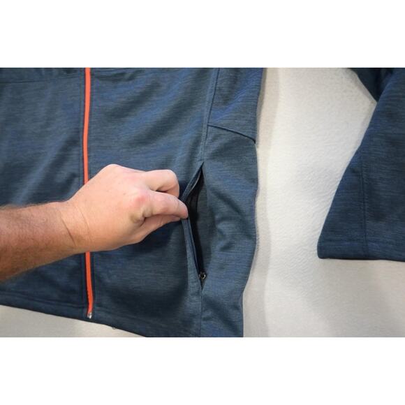 Colosseum Auburn Tigers Fleece Jacket Blue Full Zip Mens Size Medium - Picture 6 of 13